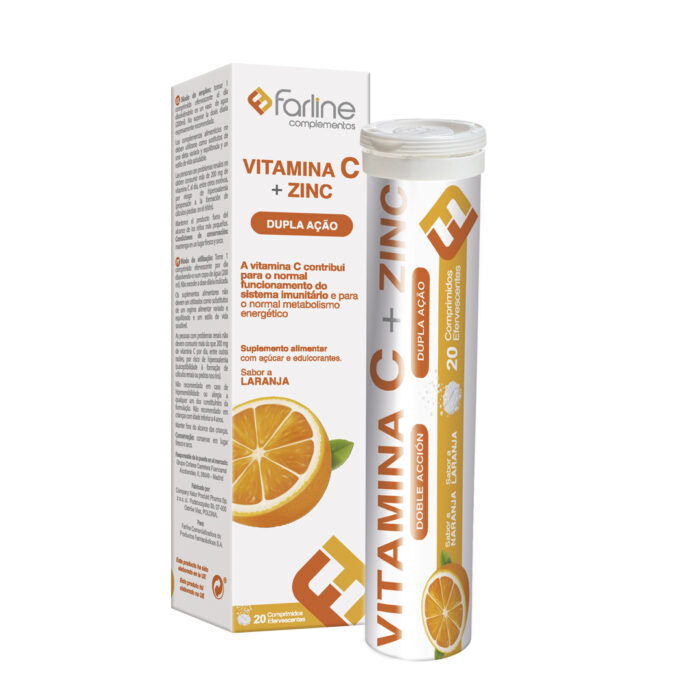 FARLINE VIT C + ZN 20 COMP EF